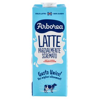 Arborea Latte Parzialmente Scremato UHT a Lunga Conservazione 1000 ml