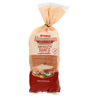 CONAD Alimentum Senza Glutine Pane Bauletto Bianco con pasta madre 300 g - 8003170075214