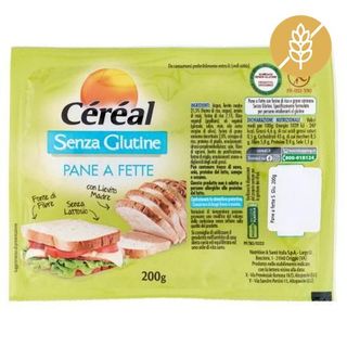 Céréal Pane A Fette Senza Glutine Con Lievito Madre 200g
