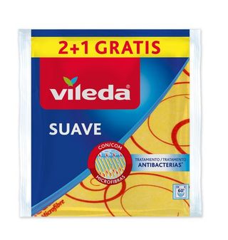 Bayeta Vileda Suave +30% Microfibras 2+1
