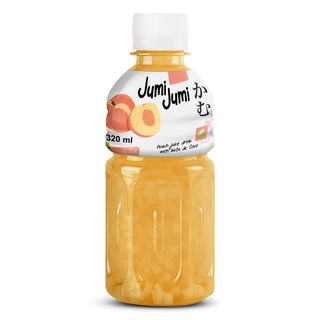 JumiJumi Napój brzoskwiniowy z kawałkami galaretki kokosowej, 320 ml