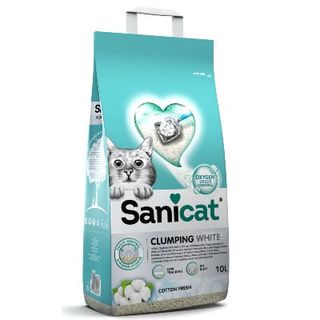 Sanicat lettiera clumping white 10l