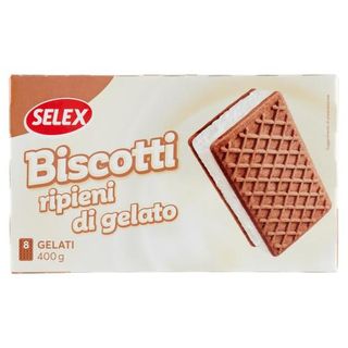 Selex 8 Biscotti Ripieni di Gelato 400 g
