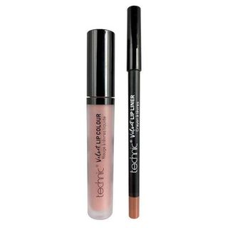 Velvet Lip Kit Perfilador de Labios + Labial Líquido - Technic - Rojo 5021769206347