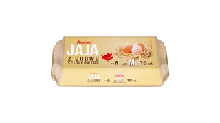 Auchan - Jaja ściółkowe rozmiar M - 10 sztuk