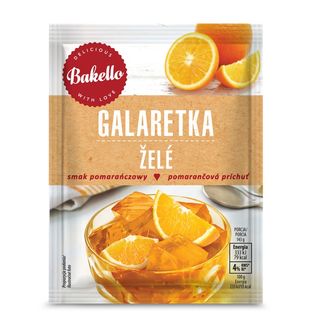 Bakello Galaretka o smaku pomarańczowym, 2x75 g