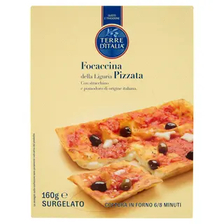 Terre D'Italia Focaccina Pizzata Della Liguria Surgelato 160 G