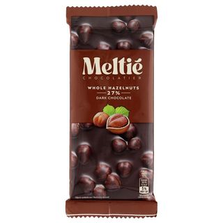 Meltié Chocolatier Czekolada gorzka z całymi orzechami laskowymi 100 g