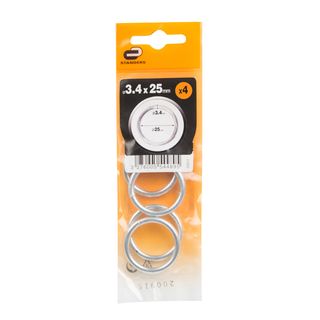 4 Argolas Soldad A.Zinc 3.4Mm D25Mm Std (18604243)