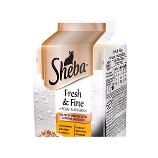 Sheba Karma dla kota Fresh&Fine Kurczak/drób/indyk, 6x50 g