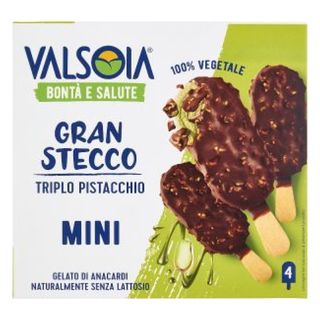 Valsoia Gelato Gran Stecco Triplo Pistacchio 4x50g