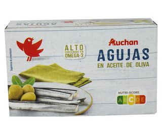 Agujas en Aceite de Oliva Producto Alcampo 82 G.