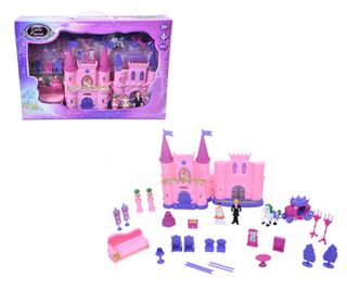 Castillo De Princesa 23 Cm Con Figuras 25 Piezas. (946965)