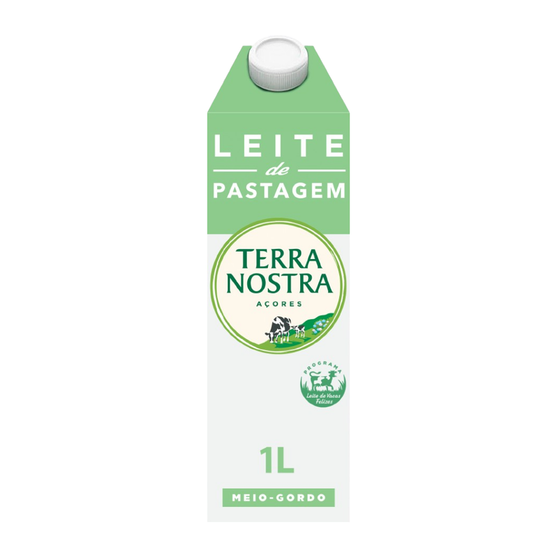 Terra Nostra Leite UHT Meio Gordo 1L