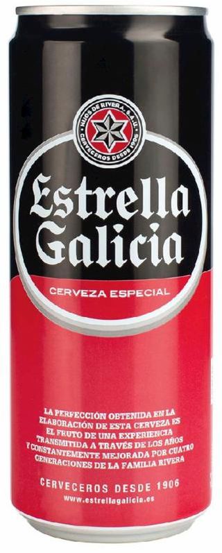 Cerveza Estrella Galicia Lata 33Cl