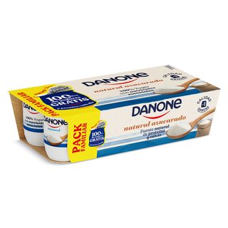 Yogur Natural Azucarado Danone Pack 8 X 120 G