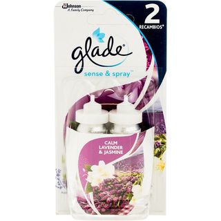 GLADE Ambientador Sense And Spray Lavanda Duplo