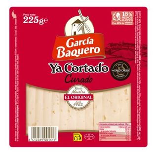 Queso García Baquero Ya Cortado Curado 225 G
