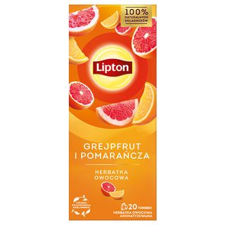 Lipton Herbatka owocowa Grejpfrut i pomarańcza, 20 torebek