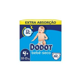 Pañales Bebé Seco Talla 4+  de 10 a 15Kg - Dodot - 1 unidad 8006540090688