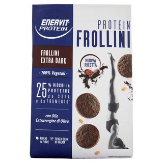 Enervit Protein 100% Vegetali Protein Frollini Extra Dark 200 G