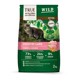 True Origins Wild Kitten Pollo Y Pavo Pienso Para Gatos 2Kg