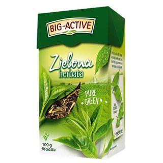 Big Active Herbata zielona liściasta Pure Green, 100 g