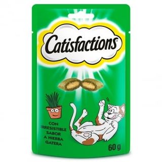Snacks Hierba Gatera Para Gatos Catisfactions 60 G.