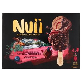 Nuii Cioccolato Fondente E Mirtilli Dei Paesi Nordici 4 X 66 G