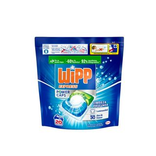 Detergente Cápsulas Power Wipp 20 Uds (263201)