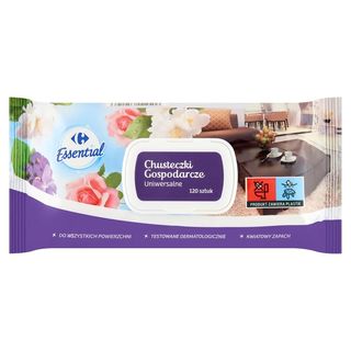 Carrefour Essential Chusteczki gospodarcze uniwersalne 120 sztuk