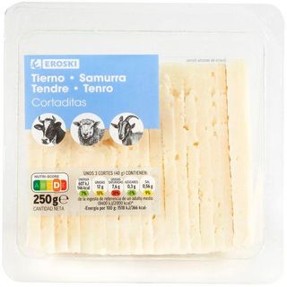 Queso Tierno Eroski, Cuña Cortada 250 G (26202556)