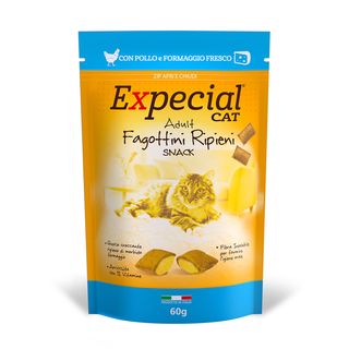 Expecial cat fagottini snack con pollo e formaggio 60g 60g