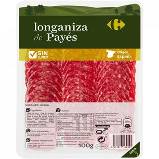 Longaniza Payes Carrefour 100 Gr.