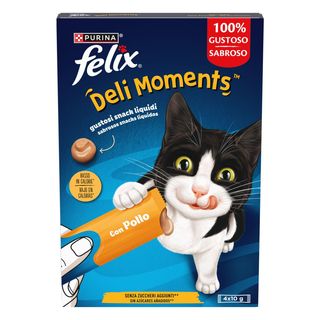 Felix deli moments cat liquid snack stick 4x10g pollo