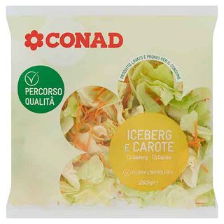 CONAD Percorso Qualità Iceberg e Carote 250 g - 8003170050808