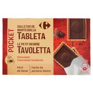 Carrefour Le Petit Beurre Tavoletta Cioccolato Fondente 250 G
