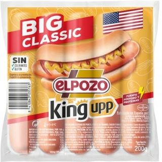 Salchichas Big Classic Elpozo Sin Gluten 200 G.