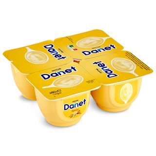 Natillas De Vainilla Danet Pack 4 X 120 G