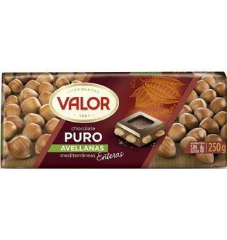 Chocolate Valor Puro Avellana 250 G
