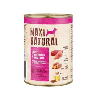 Maxi Natural Karma mokra dla psa indyk i wołowina z batatami 800 g