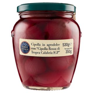 Terre d'Italia Cipolla in agrodolce con "Cipolla Rossa di Tropea Calabria IGP" 530 g