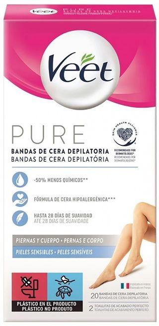 Veet banda de cera depilatoria 20 uds