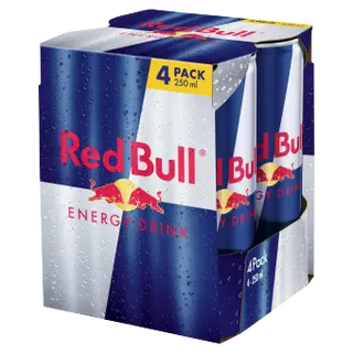 Red Bull Energy Drink, 4x 250 ml