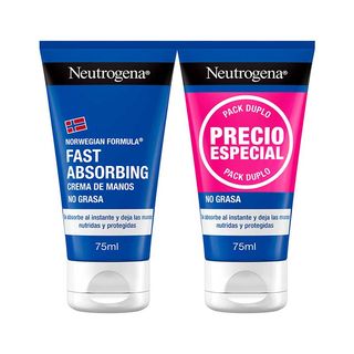 NEUTROGENA Crema De Manos Rápida Absorción 2X75 Ml (3574661302287)