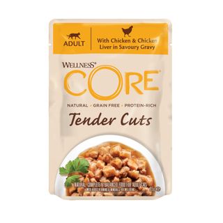 Wellness Core Tender Cuts Pollo Sobre En Salsa Para Gatos 0.085Kg
