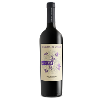 Vino Tinto Merlot Señorío De Ayerbe 75 Cl