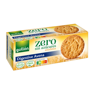 Galletas Zero Sin Azúcar Digestive Avena Gullon 410Gr.