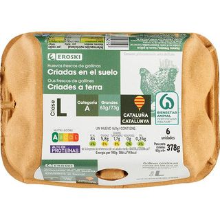 Huevos Suelo L Eroski Cartón 6 Uds. (22474928)