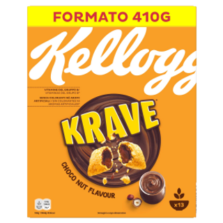 Cereales Krave Chocolate Nut Kellogg´S 410Gr.